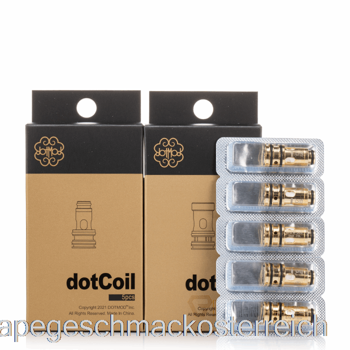 Dotmod Dotcoils 0,9 Ohm Dotaio V2 Coils (flache Basis) Vape-Geschmack